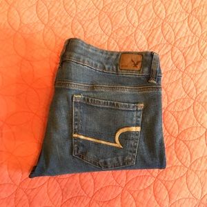America Eagle Crop Jeans